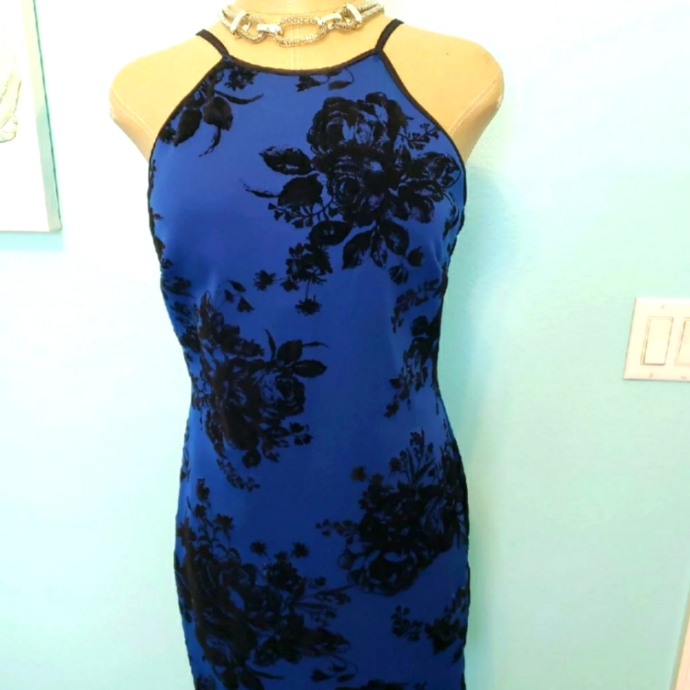 Little blue cocktail dress